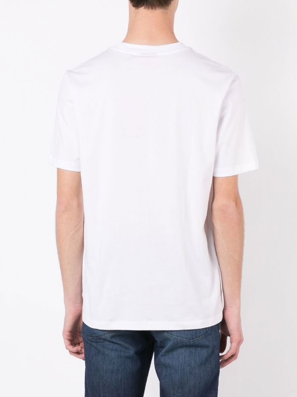 HUGO Drando logo-print T-shirt White - MAISONDEFASHION.COM