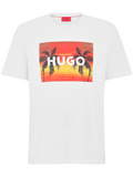 HUGO Dulive T-shirt White - MAISONDEFASHION.COM