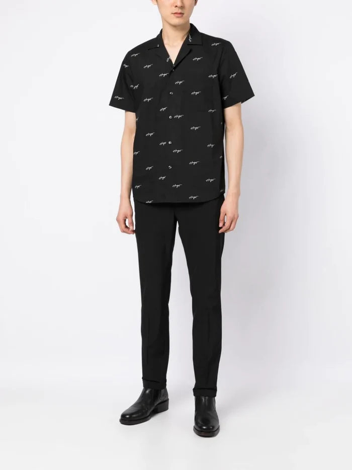 HUGO Ellino Shirt Black - MAISONDEFASHION.COM
