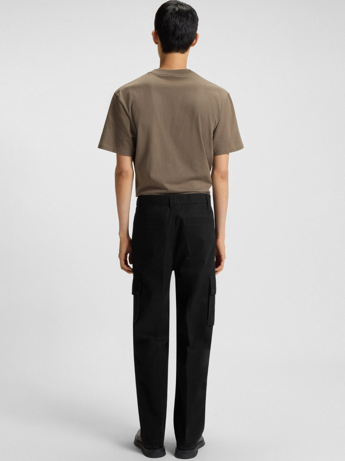 HUGO Graysen253 Slim-Fit Cargo Trousers In Mercerised Cotton Black - MAISONDEFASHION.COM