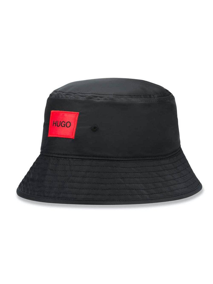 HUGO Logo Bucket Hat Black - MAISONDEFASHION.COM