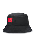 HUGO Logo Bucket Hat Black - MAISONDEFASHION.COM
