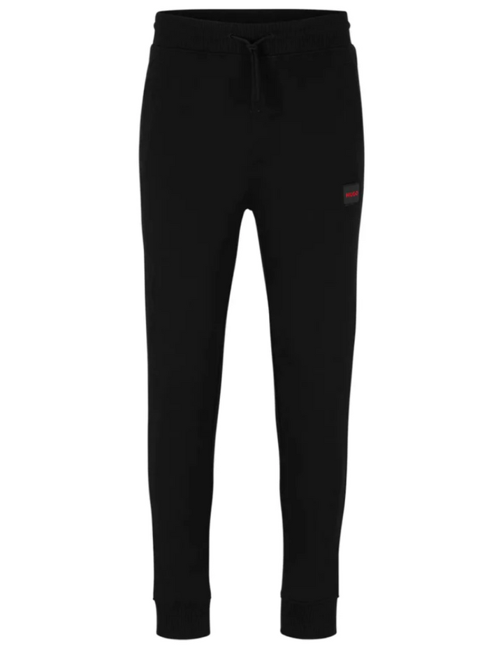 HUGO Logo-patch Track Pants Black - MAISONDEFASHION.COM