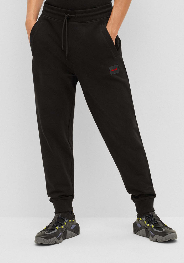 HUGO Logo-patch Track Pants Black - MAISONDEFASHION.COM