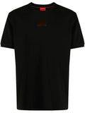 HUGO MEN Diragolino_V Logo Patch T-Shirt Black - MAISONDEFASHION.COM