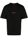 HUGO MEN Dorki Oversized Short-sleeved T-shirt Black - MAISONDEFASHION.COM