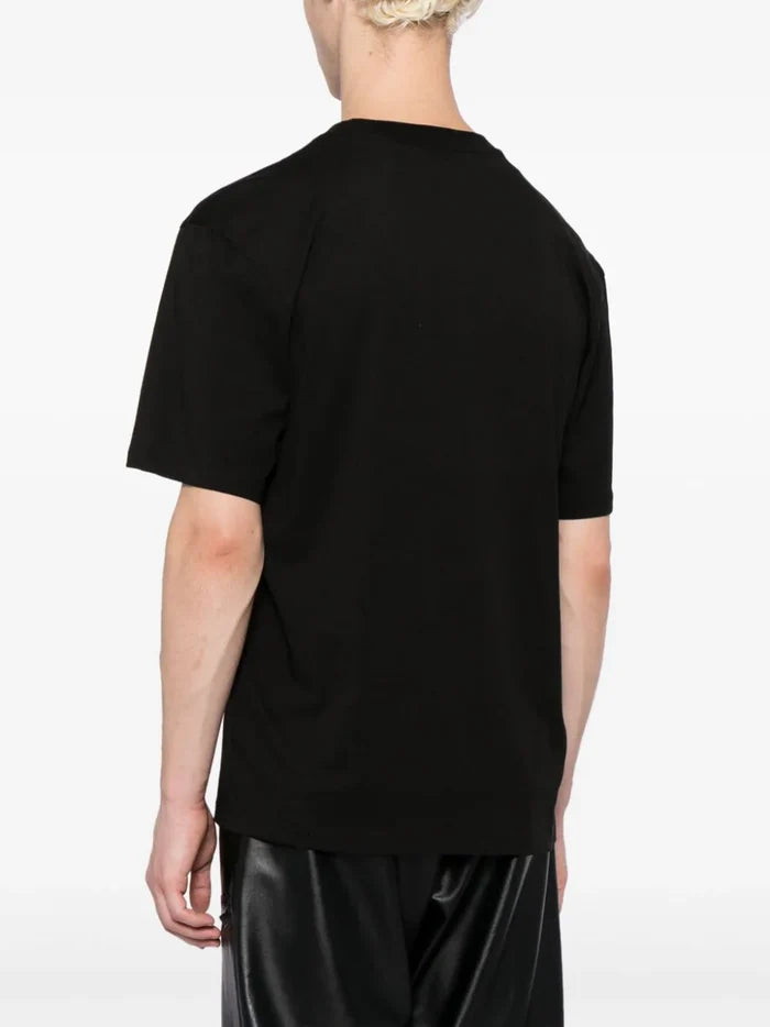 HUGO MEN Playing Card Logo-Print Doober Relaxed-fit T-shirt Black - MAISONDEFASHION.COM