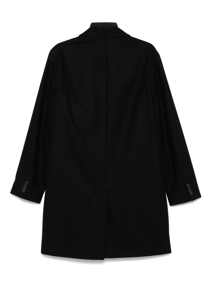 HUGO Milogan Single-Breasted Coat Black - MAISONDEFASHION.COM