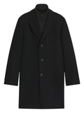 HUGO Milogan2541 Wool-Blend Coat With Quilted Inner Vest Black - MAISONDEFASHION.COM