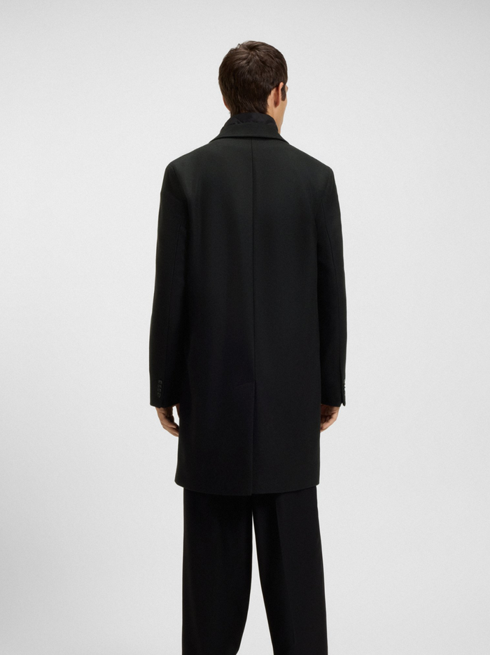 HUGO Milogan2541 Wool-Blend Coat With Quilted Inner Vest Black - MAISONDEFASHION.COM