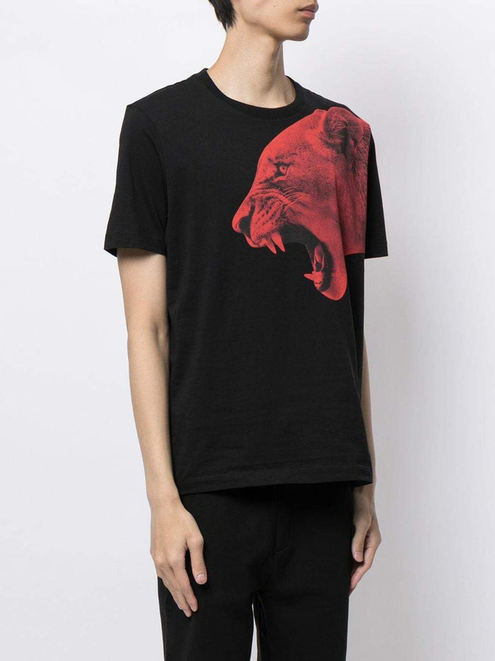 HUGO Panther Graphic T-Shirt Black - MAISONDEFASHION.COM