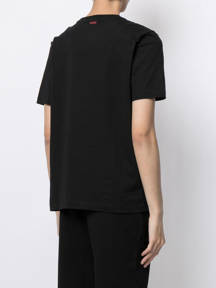 HUGO Panther Graphic T-Shirt Black - MAISONDEFASHION.COM