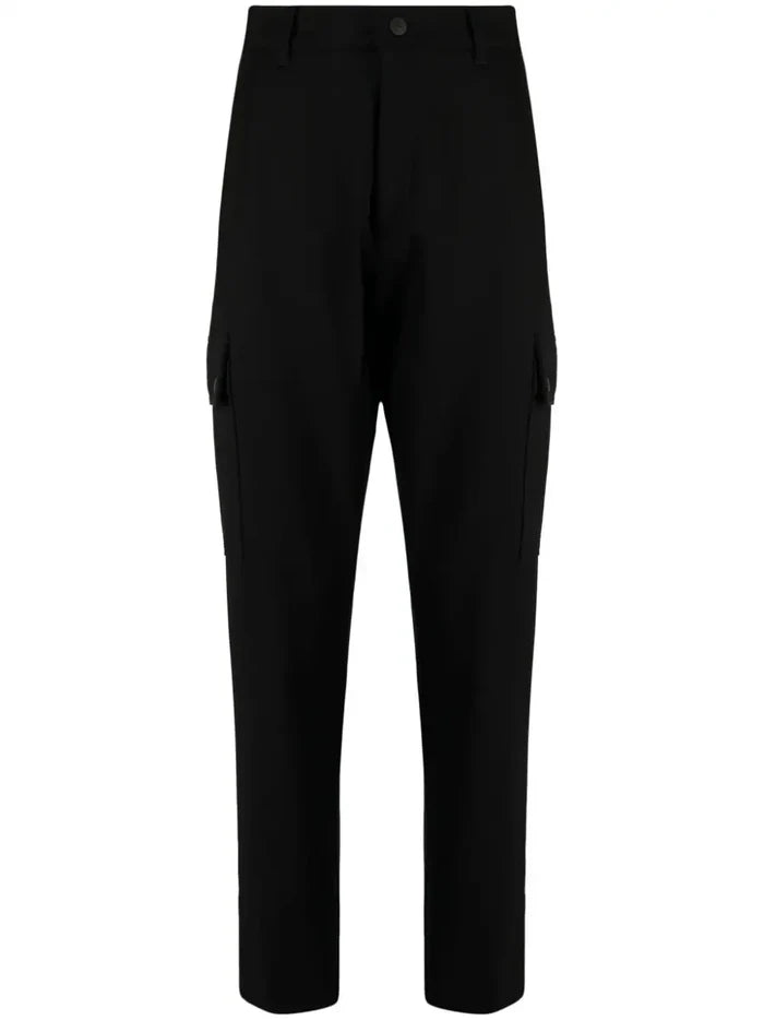 HUGO MEN Performance Stretch Slim Fit Trousers Black - MAISONDEFASHION.COM
