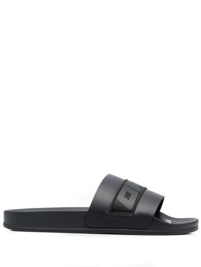 OFF-WHITE Industrial Belt Sliders Dark Grey - MAISONDEFASHION.COM