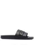 OFF-WHITE Industrial Belt Sliders Dark Grey - MAISONDEFASHION.COM