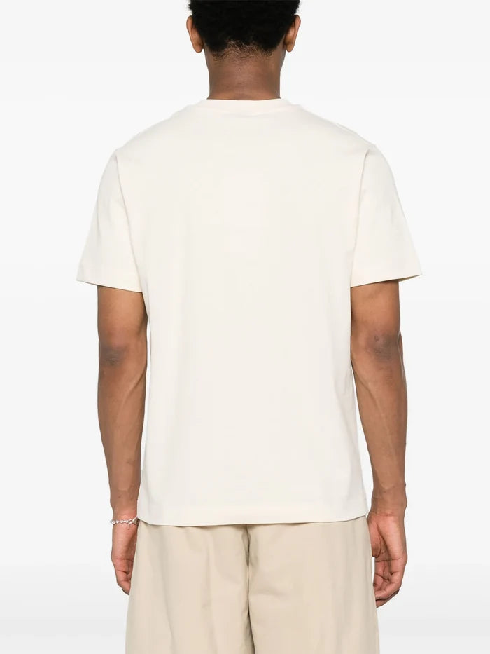 JACQUEMUS Le T-Shirt Gros Grain Cotton Beige - MAISONDEFASHION.COM