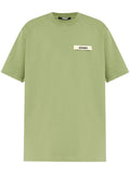JACQUEMUS Le T-Shirt Gros Grain Cotton Pale Green - MAISONDEFASHION.COM