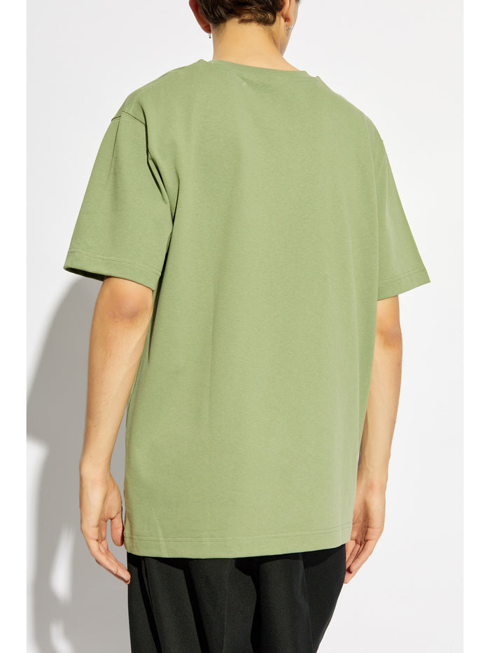 JACQUEMUS Le T-Shirt Gros Grain Cotton Pale Green - MAISONDEFASHION.COM