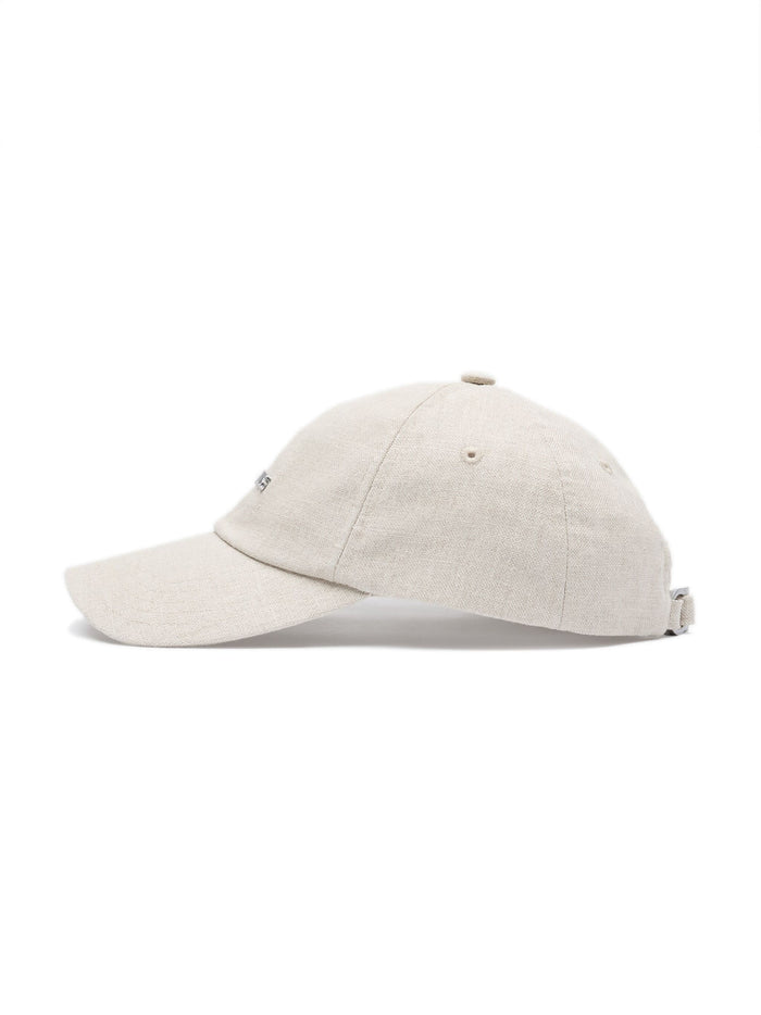 JACQUEMUS UNISEX La Casquette Gadjo Baseball Cap Light Griege - MAISONDEFASHION.COM