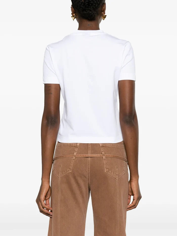 JACQUEMUS WOMEN Le T-Shirt Gros Grain White - MAISONDEFASHION.COM