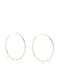 JACQUEMUS WOMEN Les Creoles Jacquemus Hoop Earrings Gold - MAISONDEFASHION.COM