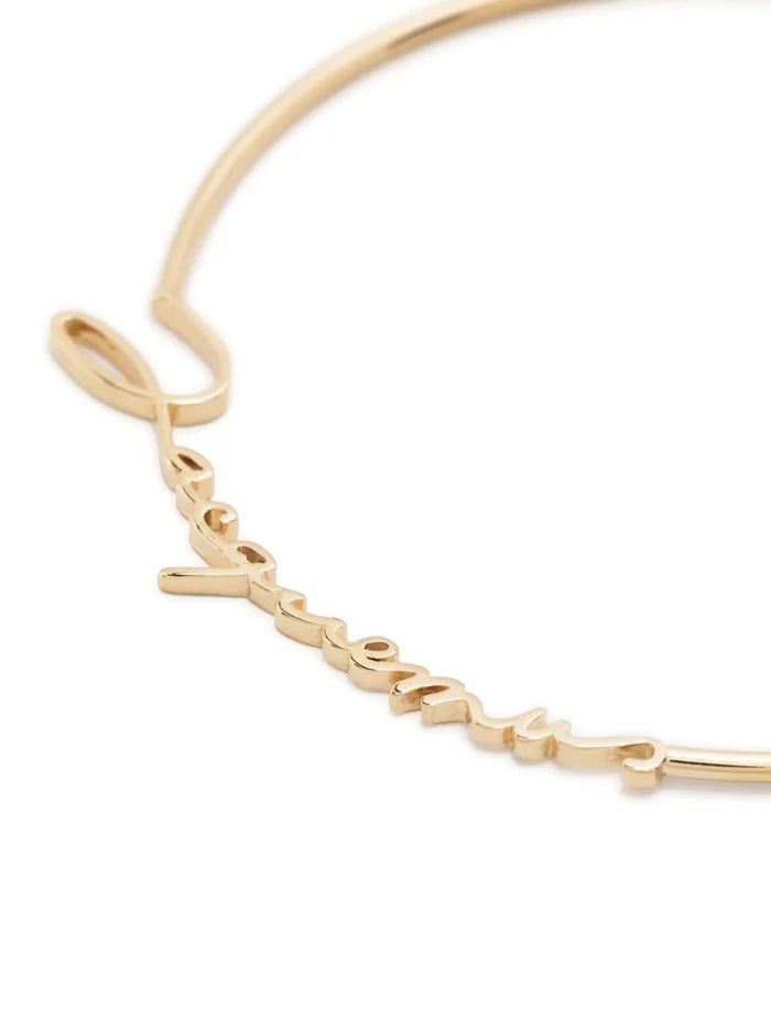 JACQUEMUS WOMEN Les Creoles Jacquemus Hoop Earrings Gold - MAISONDEFASHION.COM