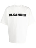 JIL SANDER Logo-print Cotton T-shirt off White - MAISONDEFASHION.COM
