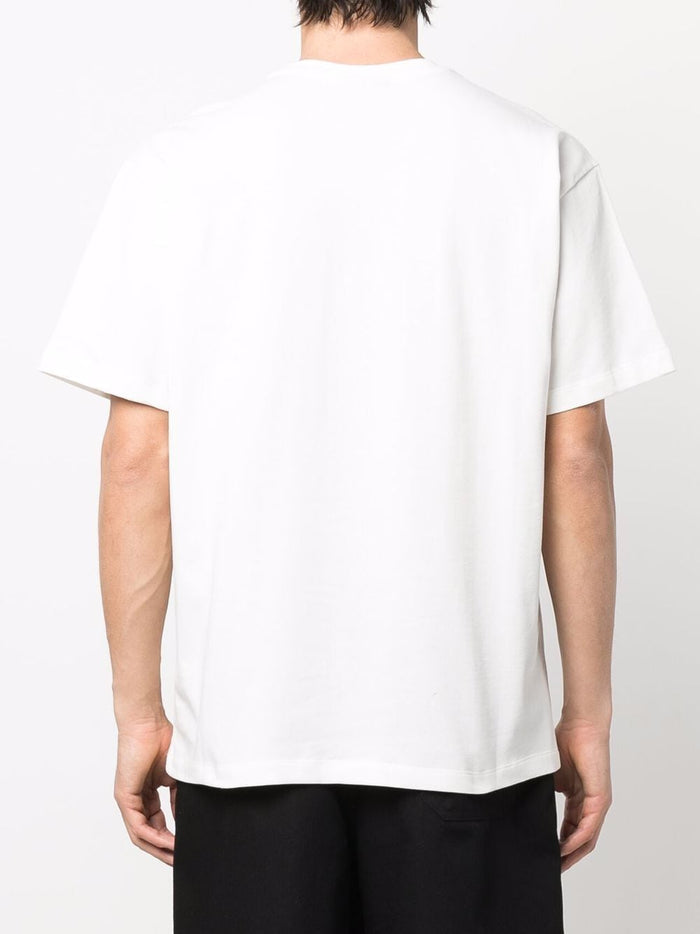 JUST DON Logo-print Short-sleeve T-shirt White - MAISONDEFASHION.COM