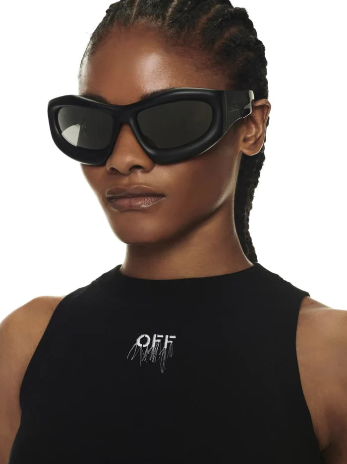 OFF-WHITE Katoka Sunglasses Black/Dark Grey - MAISONDEFASHION.COM