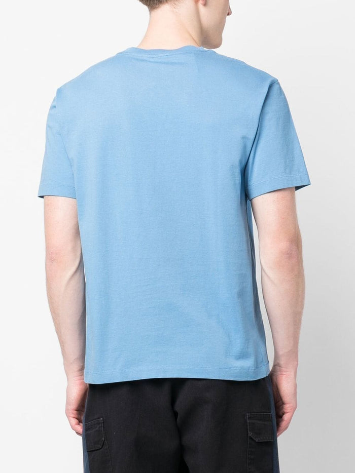 KENZO Boke Flower Embroidered T-Shirt Cyan - MAISONDEFASHION.COM