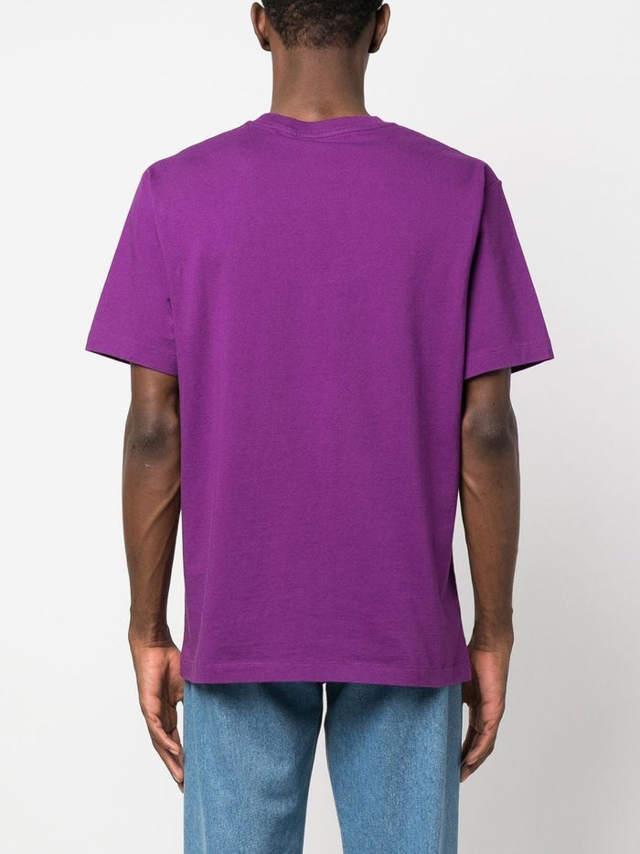 KENZO Boke Flower Embroidered T-Shirt Purple - MAISONDEFASHION.COM