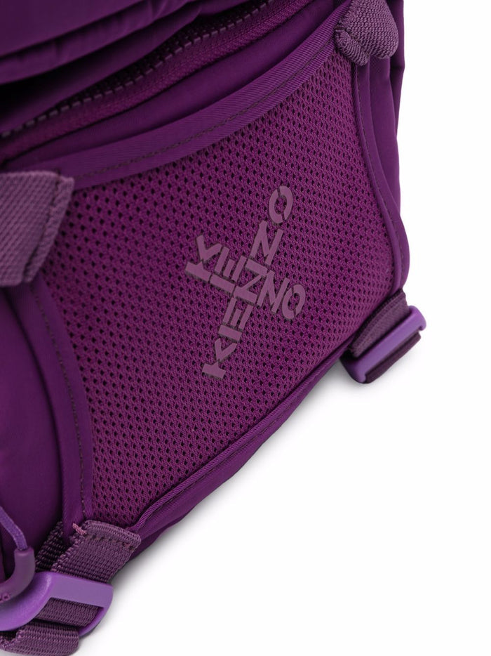 KENZO Cross Logo Bag With Strap Purple - MAISONDEFASHION.COM