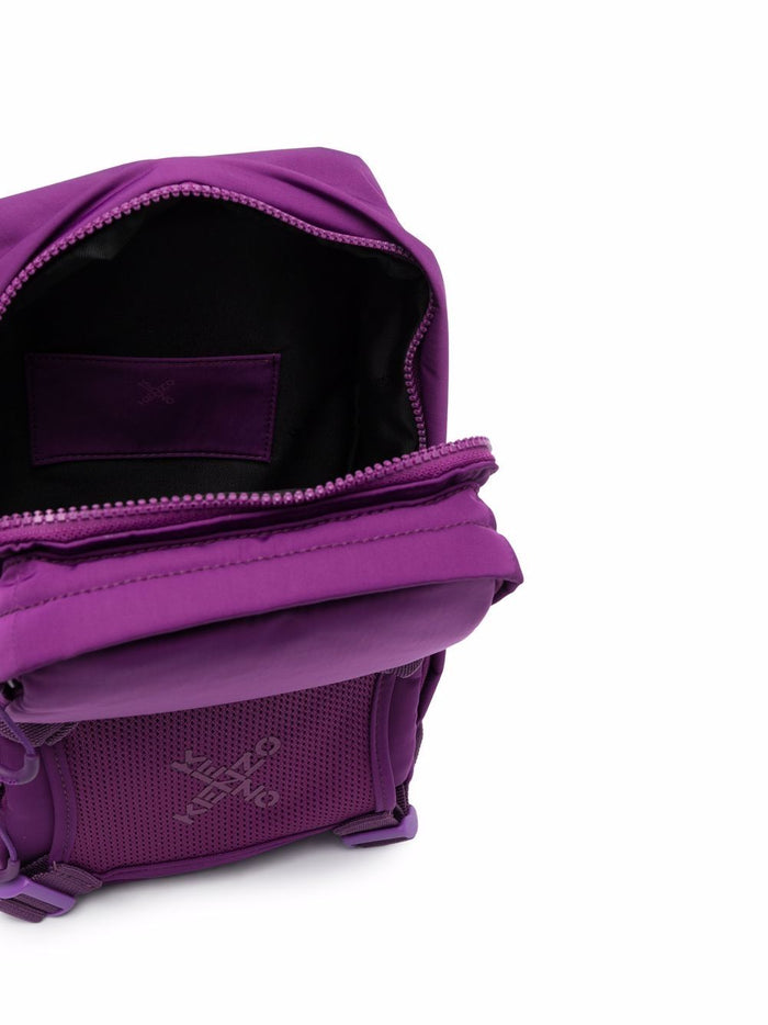 KENZO Cross Logo Bag With Strap Purple - MAISONDEFASHION.COM