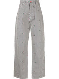 KENZO Suisen Relaxed Fit Jeans Rinse Blue Denim - MAISONDEFASHION.COM