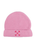 OFF-WHITE KIDS Arrow Logo Beanie Pink - MAISONDEFASHION.COM