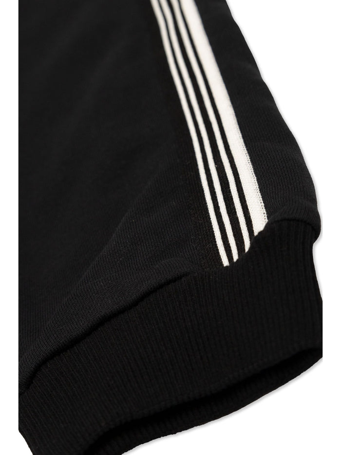 VERSACE KIDS Boys Greca Logo Sweat Pants Black/White - MAISONDEFASHION.COM