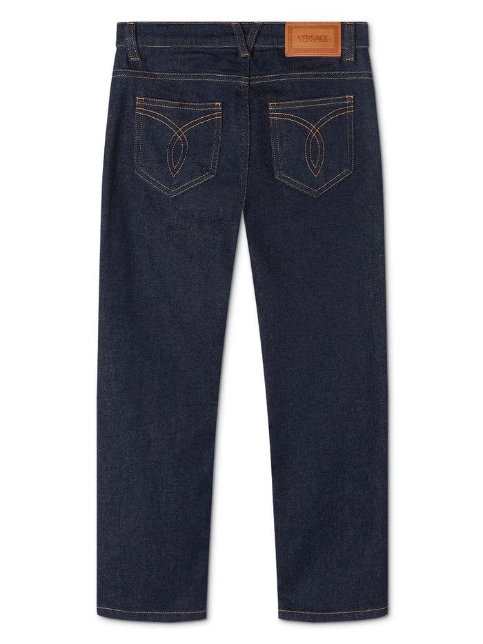 VERSACE KIDS Boys Medusa '95 Kids Jeans Navy - MAISONDEFASHION.COM