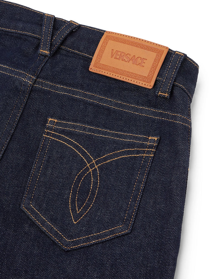 VERSACE KIDS Boys Medusa '95 Kids Jeans Navy - MAISONDEFASHION.COM