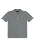 VERSACE KIDS Boys Medusa Short-Sleeved Polo Shirt Grey/Gold - MAISONDEFASHION.COM