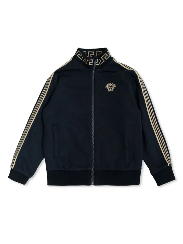 VERSACE KIDS Boys Medusa Zip-up Jacket Navy - MAISONDEFASHION.COM