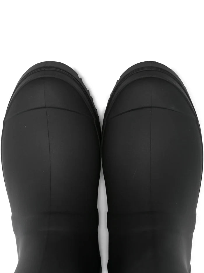 VERSACE KIDS Girls Barocco Foulard Rainboots Black - MAISONDEFASHION.COM