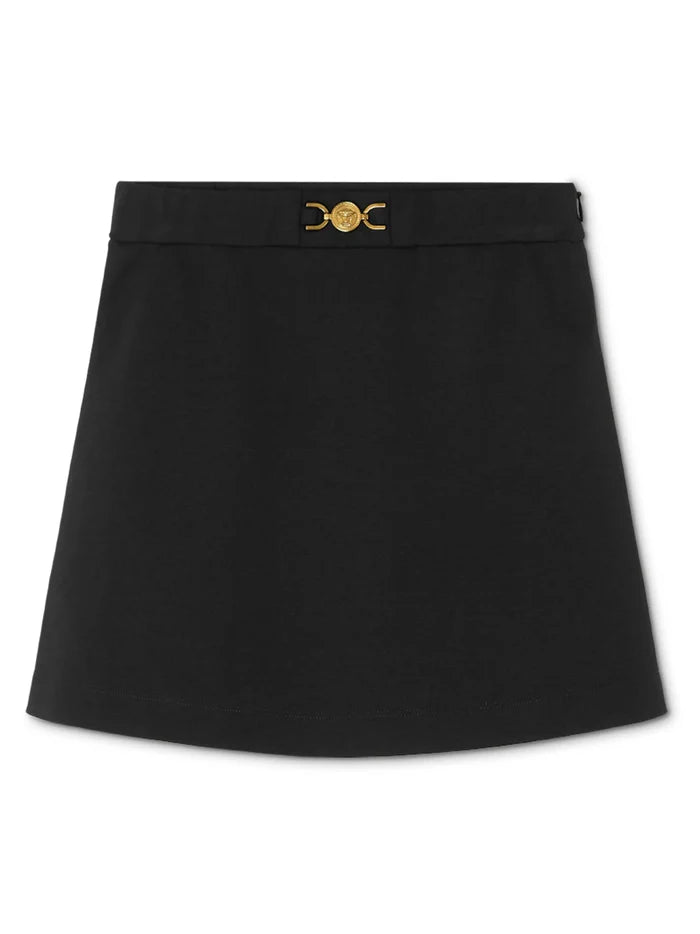 VERSACE KIDS Girls Medusa '95 Miniskirt Black - MAISONDEFASHION.COM