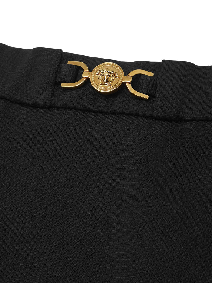 VERSACE KIDS Girls Medusa '95 Miniskirt Black - MAISONDEFASHION.COM