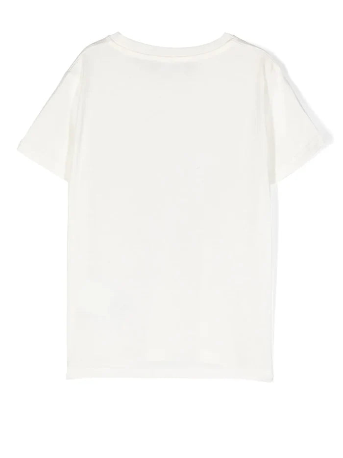 VERSACE KIDS La Greca-print Cotton T-shirt White/Multicolour - MAISONDEFASHION.COM