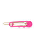 VERSACE KIDS Medusa-embellished Hair Clip Fuchsia Pink - MAISONDEFASHION.COM