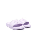 VERSACE KIDS Medusa Logo Sliders Lilac - MAISONDEFASHION.COM