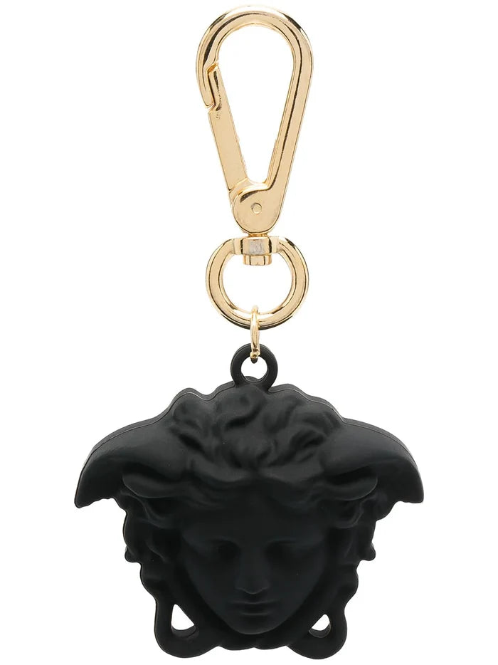VERSACE KIDS Medusa Pendant Keyring Black - MAISONDEFASHION.COM