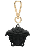 VERSACE KIDS Medusa Pendant Keyring Black - MAISONDEFASHION.COM