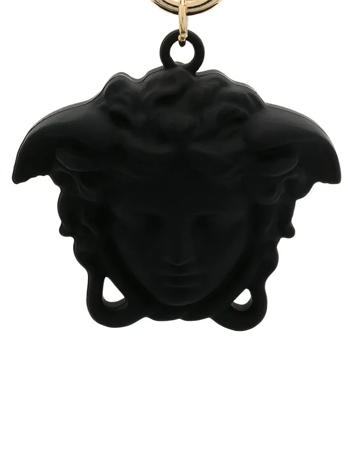 VERSACE KIDS Medusa Pendant Keyring Black - MAISONDEFASHION.COM