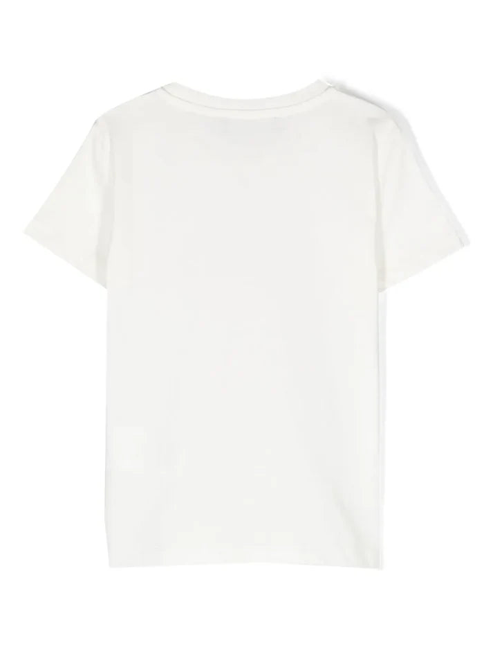 VERSACE KIDS Medusa Stars Print T-Shirt White - MAISONDEFASHION.COM